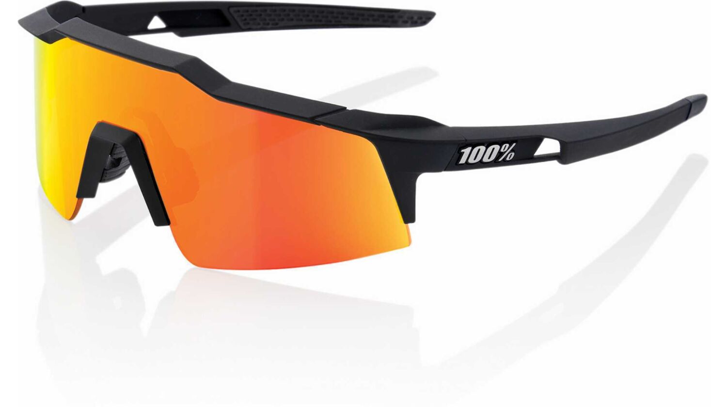 100percent Speedcraft SL Sportbrille HD/HiPER Multilayer Mirror soft tact black/red