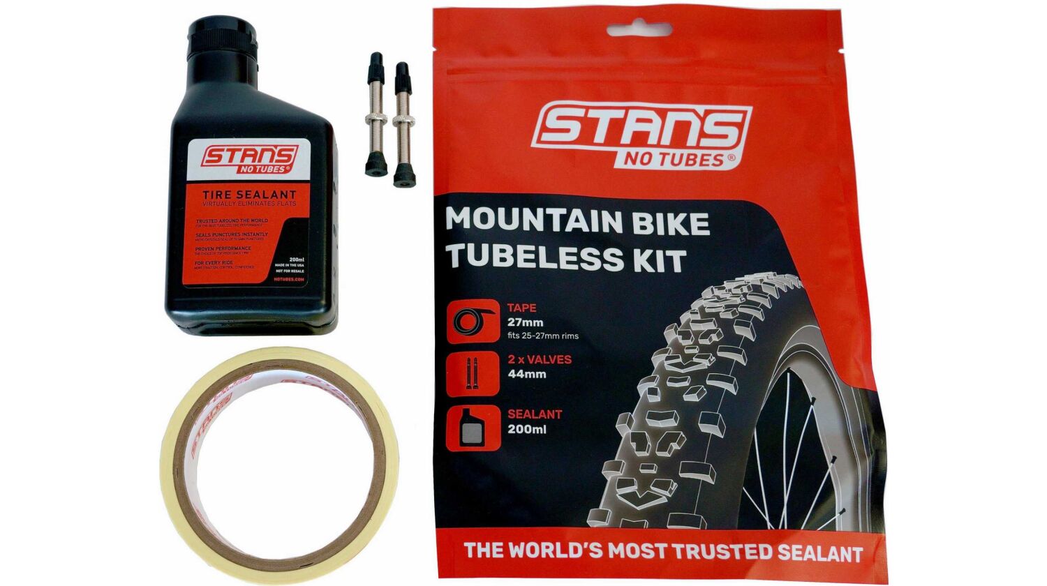 Notubes Stans Tubeless Kit Umrüstset 21 mm MTB