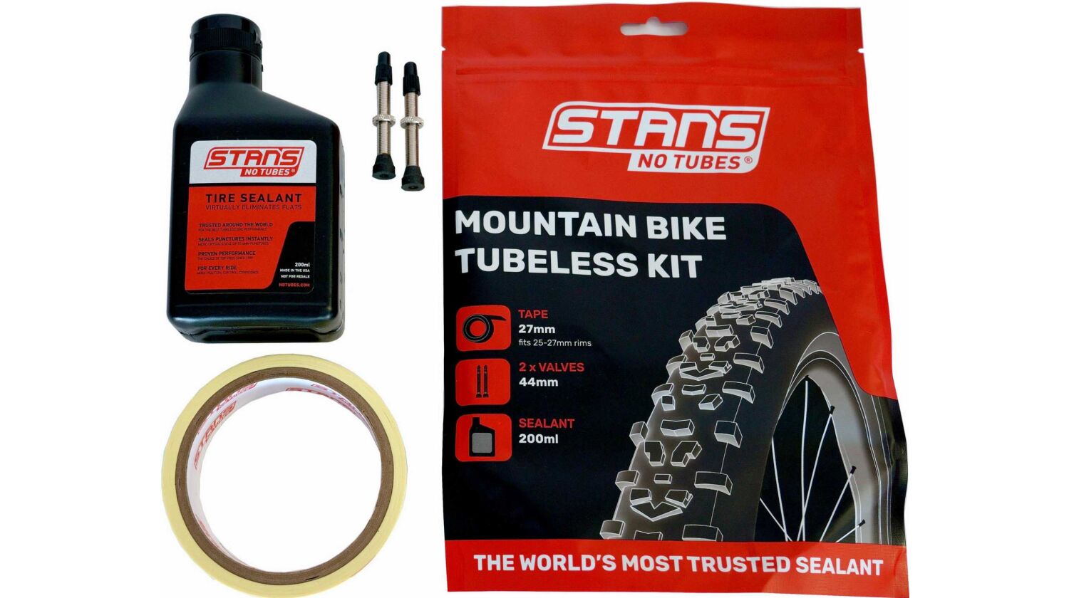 Notubes Stans Tubeless Kit Umrüstset 30 mm MTB