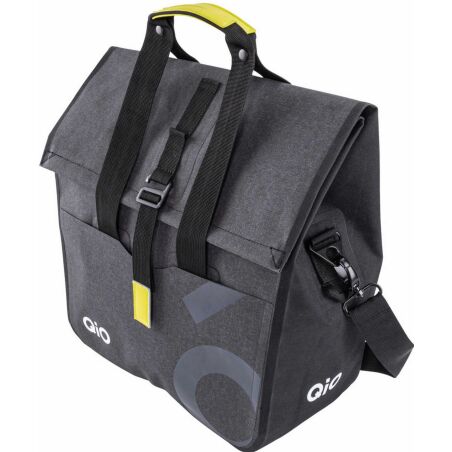 QIO Pina Lenkertasche schwarz/anthrazit 20 L