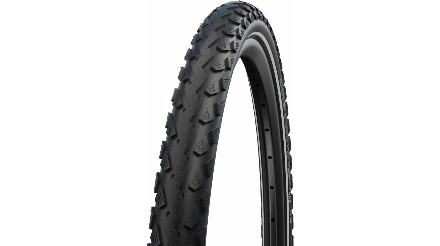 Schwalbe Land Cruiser Plus Green Compound, Active Line, Drahtreifen 26" TwinSkin, Tube, PunctureGuard black-reflex