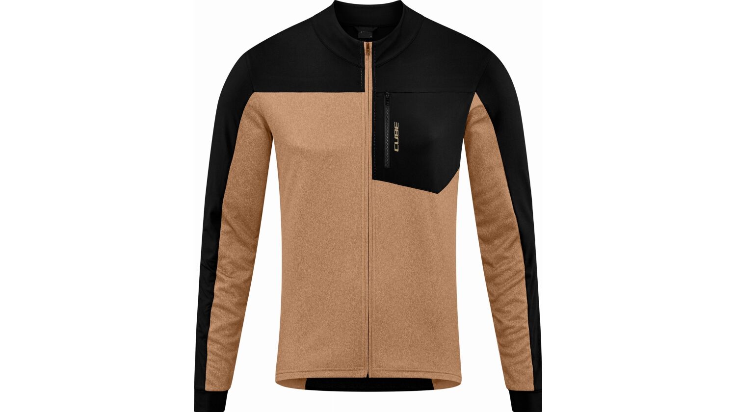 Cube ATX Trikot Full Zip CMPT Langarm brown´n´black