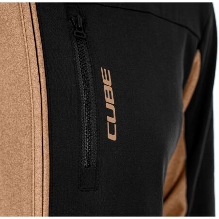 Cube ATX Trikot Full Zip CMPT Langarm brown&acute;n&acute;black