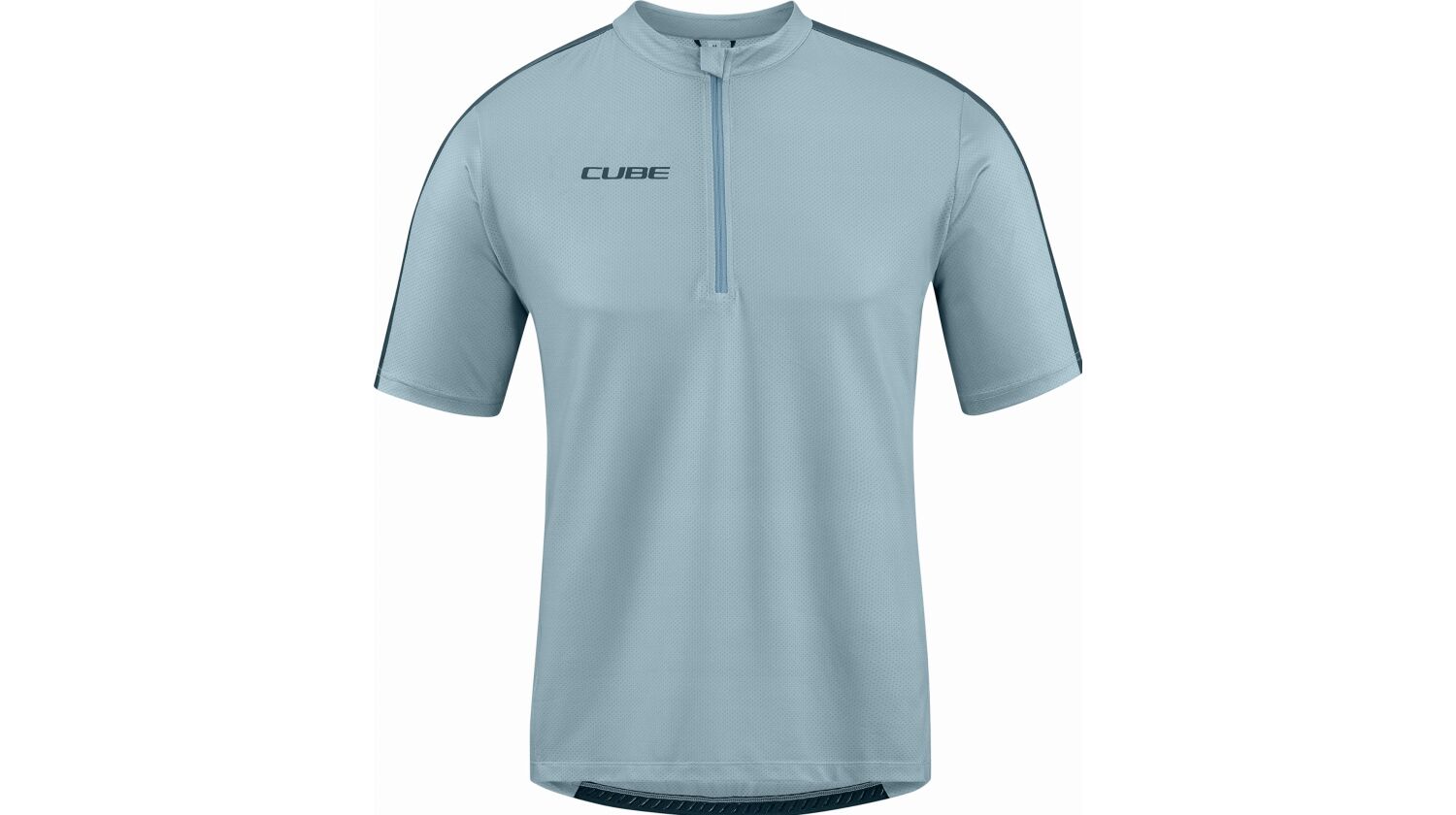 Cube ATX Trikot Half Zip CMPT Kurzarm grey