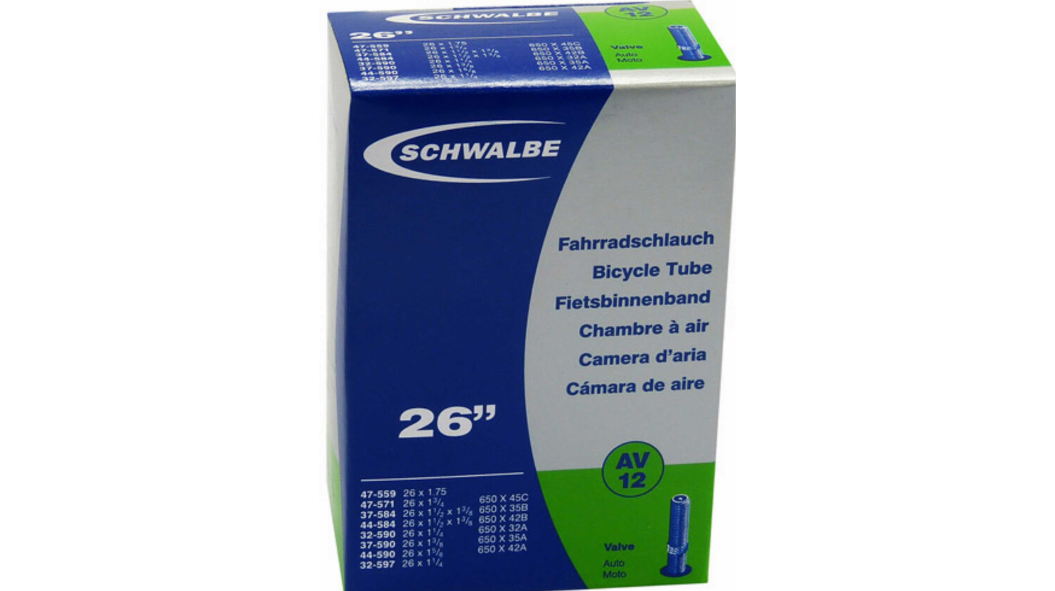 Schwalbe Nr.12 Schlauch 26