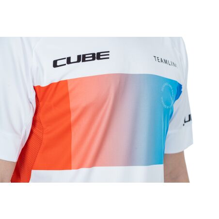 Cube Teamline Rundhalstrikot Kurzarm white&acute;n&acute;blue&acute;n&acute;red