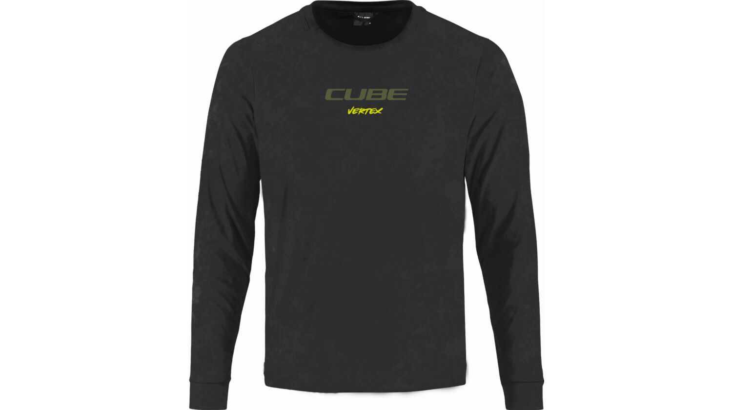 Cube Vertex Rundhalstrikot Flow Langarm black