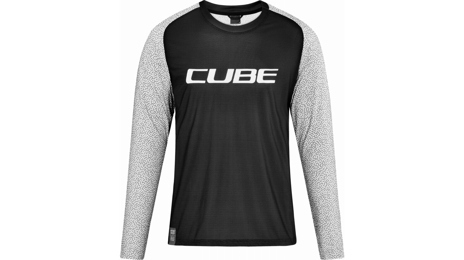 Cube Vertex Rundhalstrikot Langarm blackngrey