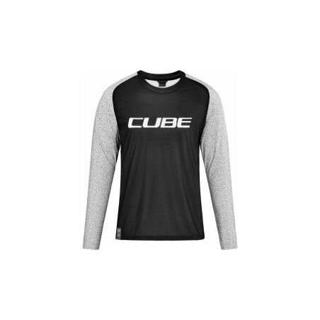 Cube Vertex Rundhalstrikot Langarm blackngrey