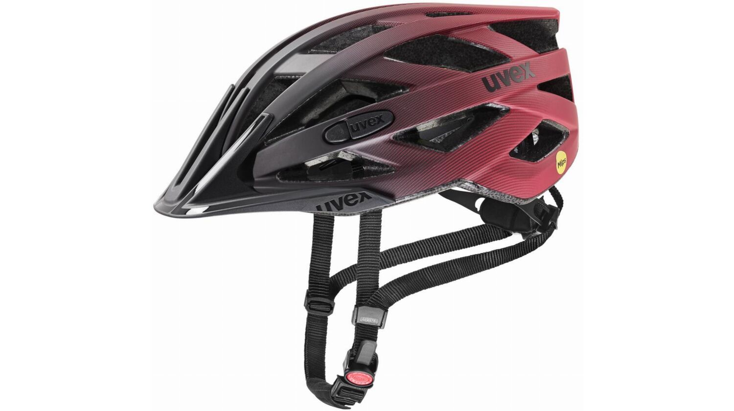 Uvex I-VO CC MIPS Helm black-red matt