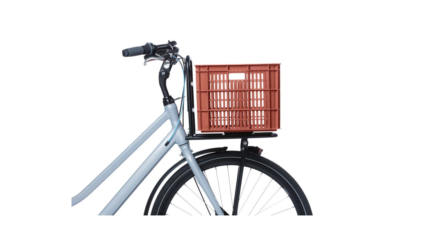 Basil Crate Fahrradkasten terra red