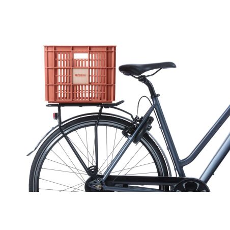 Basil Crate Fahrradkasten terra red