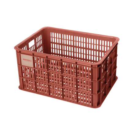 Basil Crate Fahrradkasten terra red