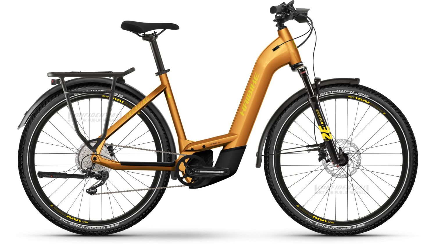 Haibike Trekking 8 750 Wh E-Bike Wave 27,5" metal lava/yellow - gloss