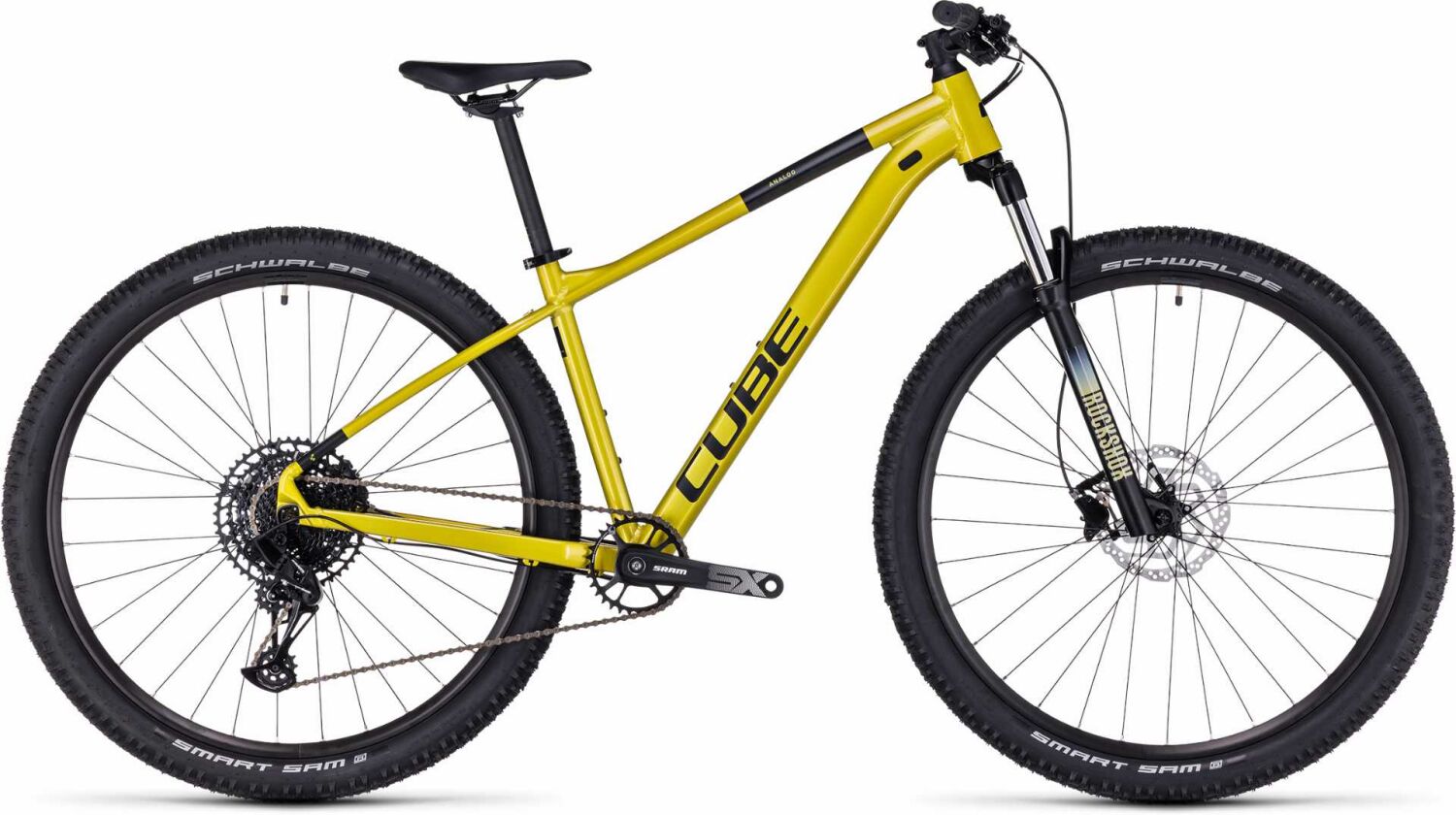 Cube Analog MTB-Hardtail Diamant flashlime´n´black