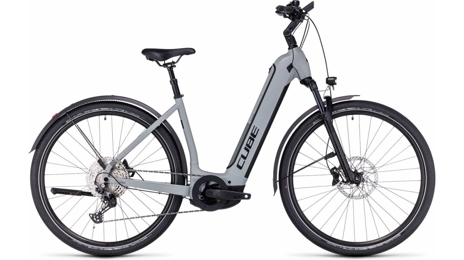 Cube Nuride Hybrid SLX Allroad 750 Wh E-Bike Easy Entry 28" grey´n´black