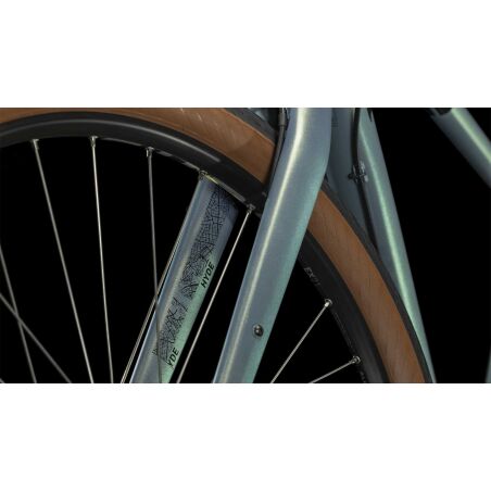 Cube Hyde Pro Urban Bike Diamant 28&quot; metalgreen&acute;n&acute;black