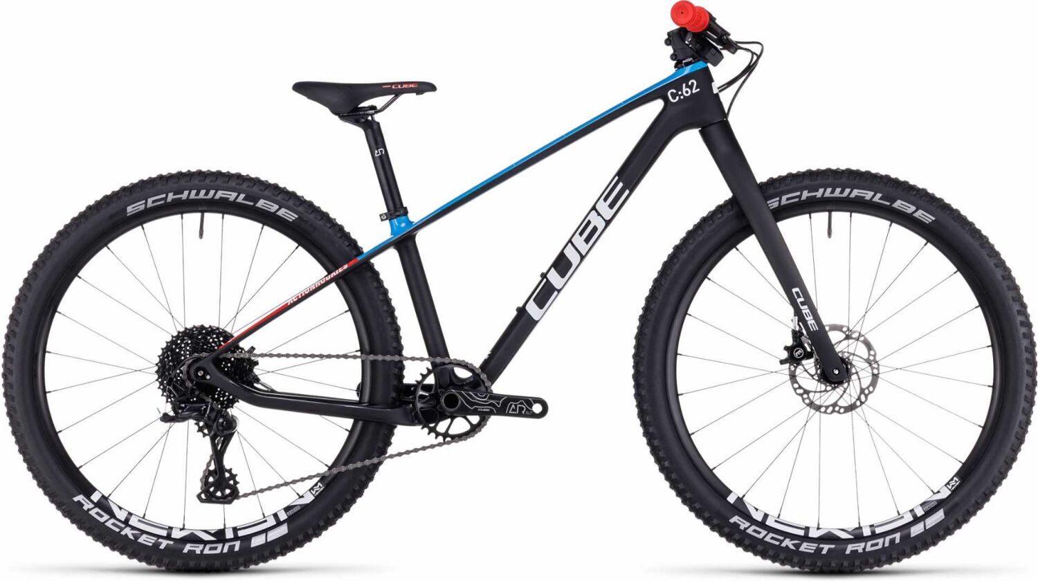 Cube Elite 240 C:62 Pro Kinderrad Diamant 24" carbon´n´blue´n´red