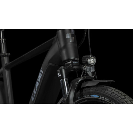 Cube Touring Hybrid Pro 500 Wh E-Bike Easy Entry 28&quot; black&acute;n&acute;metal