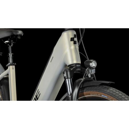 Cube Touring Hybrid Pro 500 Wh E-Bike Easy Entry 28&quot; pearlysilver&acute;n&acute;black