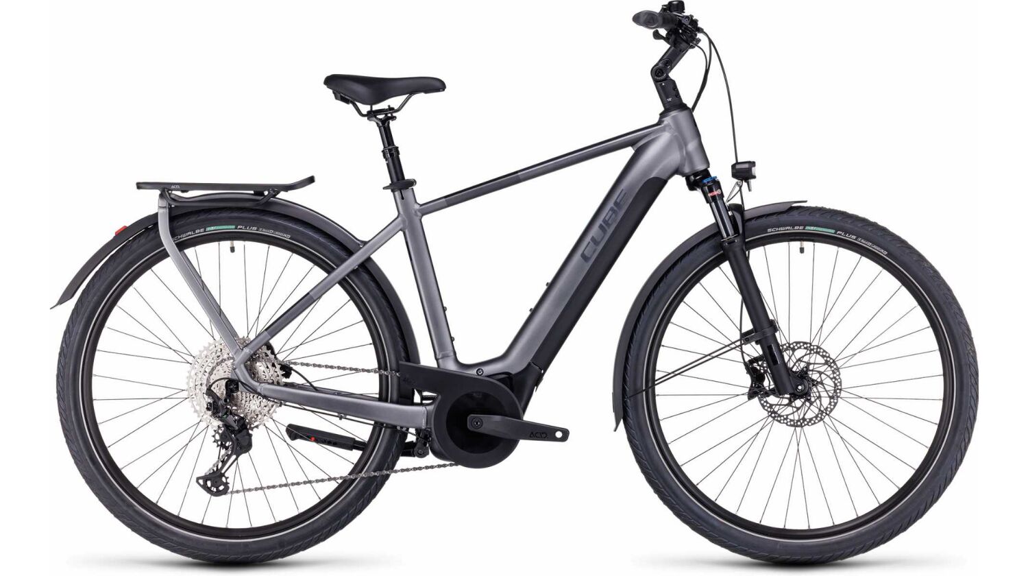 Cube Touring Hybrid EXC 500 Wh E-Bike Diamant 28" grey´n´metal