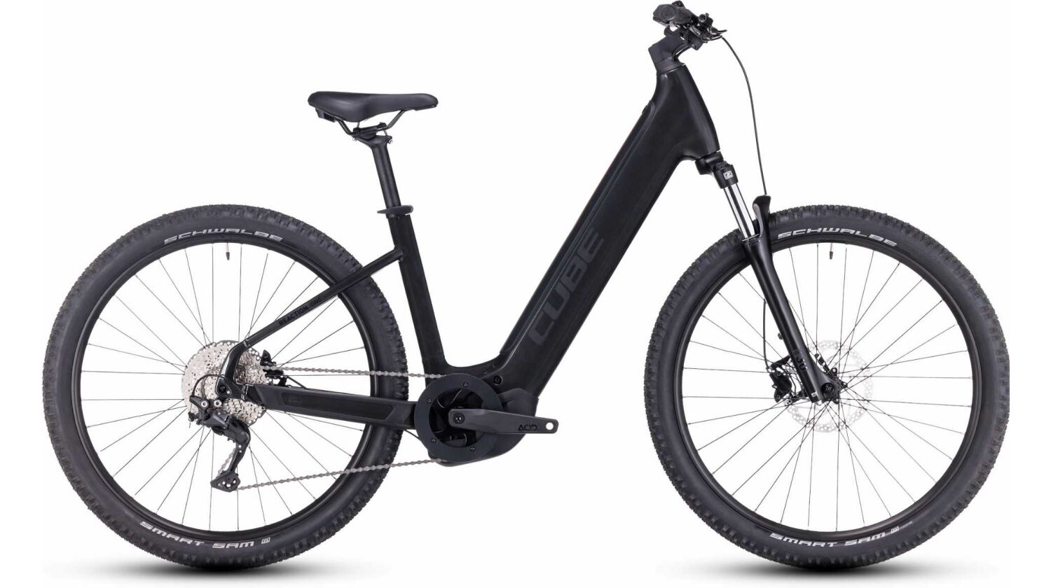 Cube Reaction Hybrid ONE 500 Wh E-Bike Easy Entry 27,5" grey´n´black