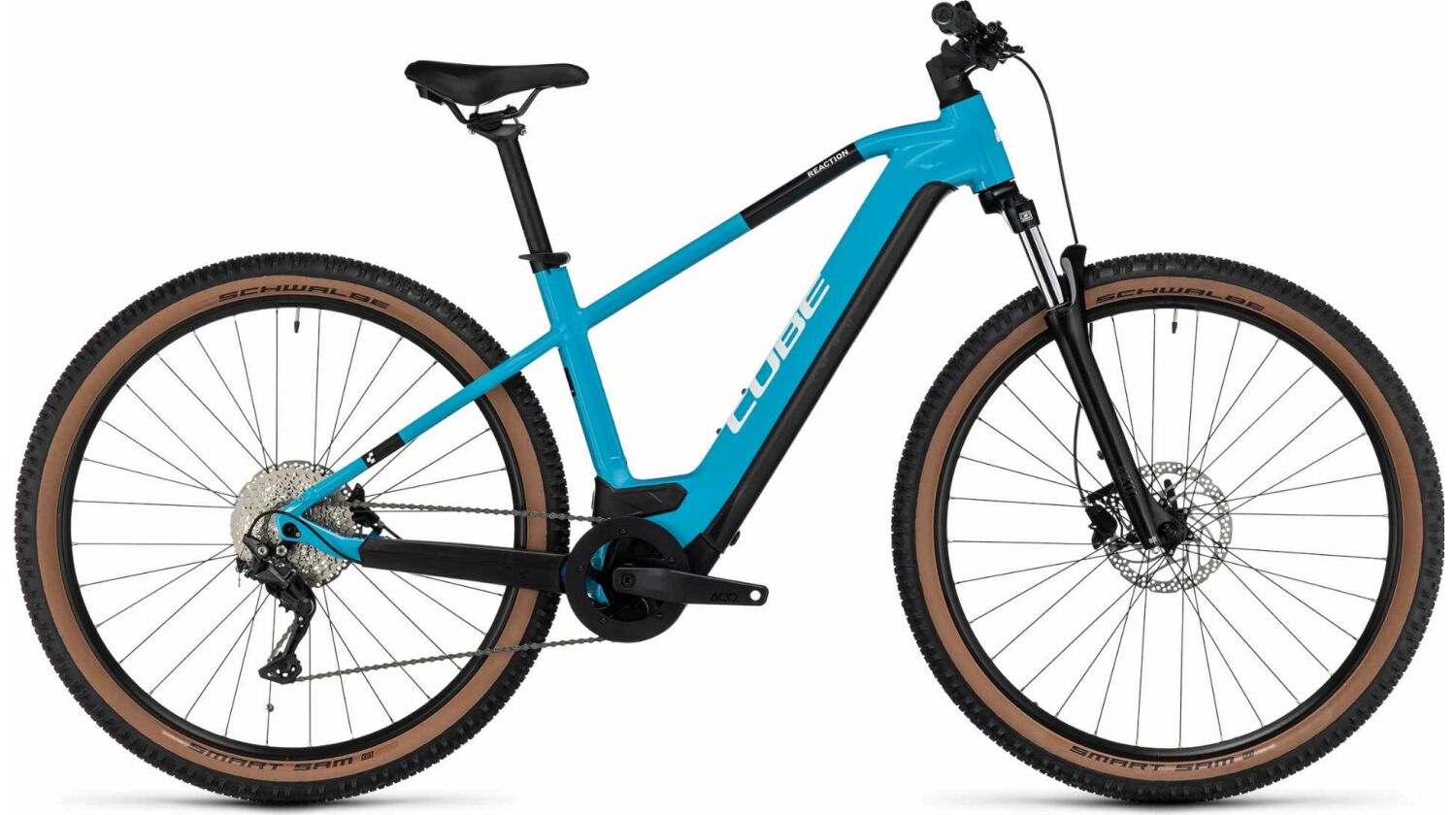 Cube Reaction Hybrid ONE 625 Wh E-Bike Diamant skyblue´n´white