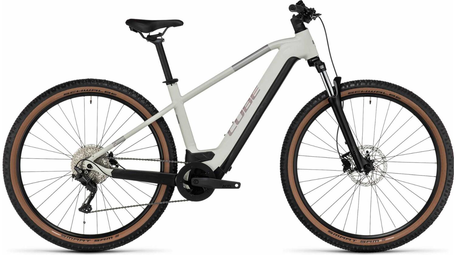 Cube Reaction Hybrid ONE 500 Wh E-Bike Diamant lightgrey´n´rose