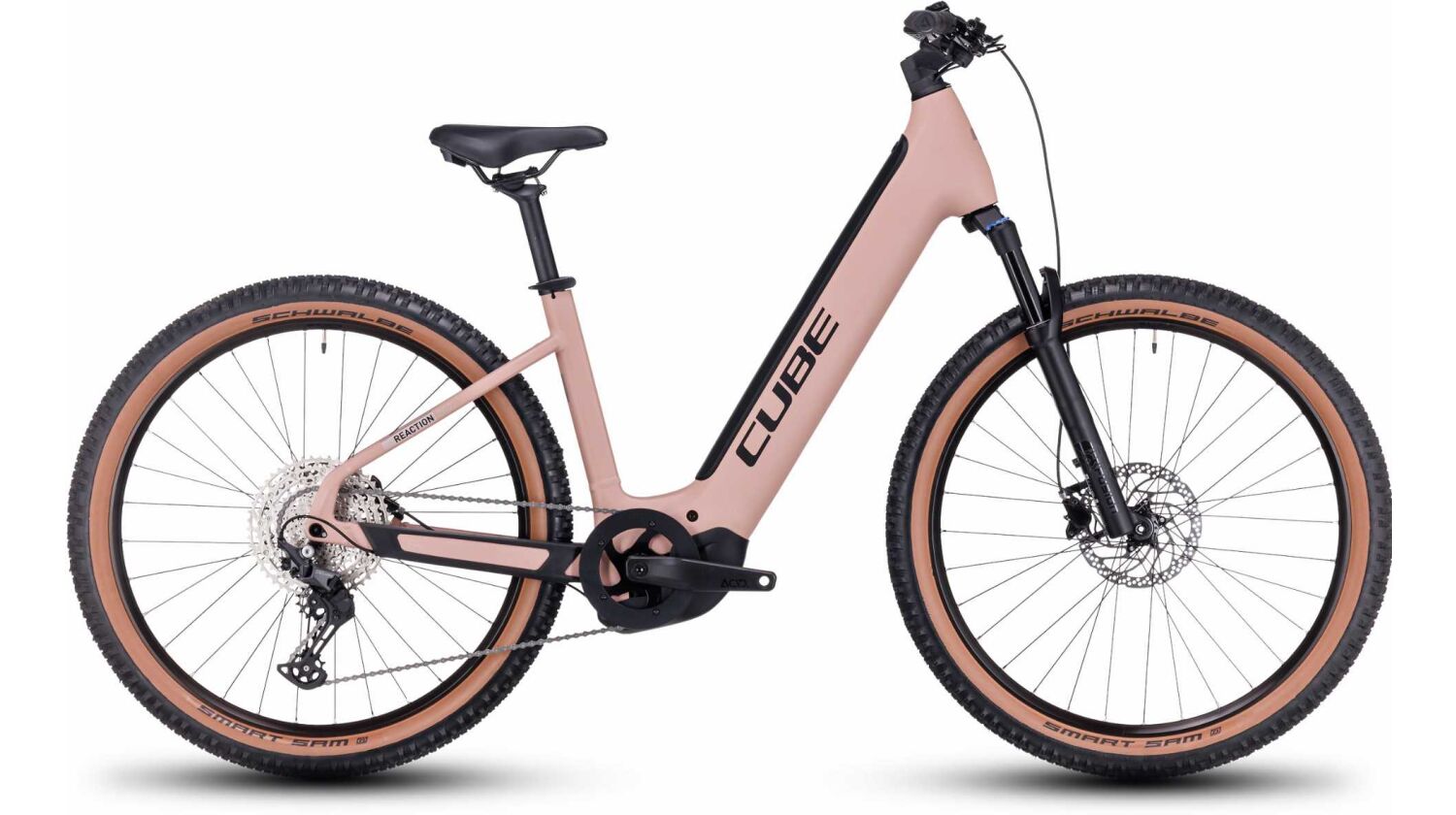 Cube Reaction Hybrid Pro 625 Wh E-Bike Easy Entry 27,5" blushrose´n´silver