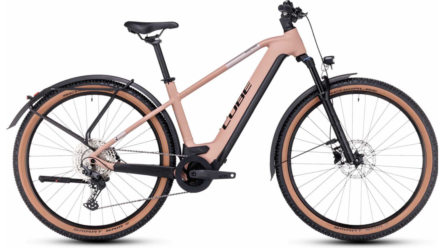 Cube Reaction Hybrid Pro Allroad 500 Wh E-Bike Diamant blushrose´n´silver