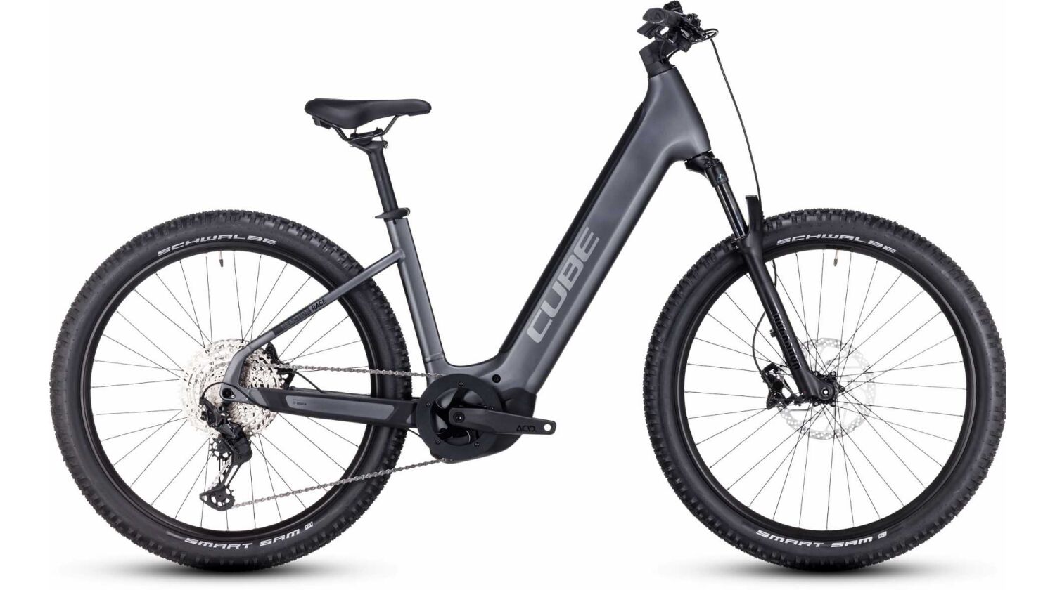 Cube Reaction Hybrid Race 625 Wh E-Bike Easy Entry 27,5" grey´n´metal