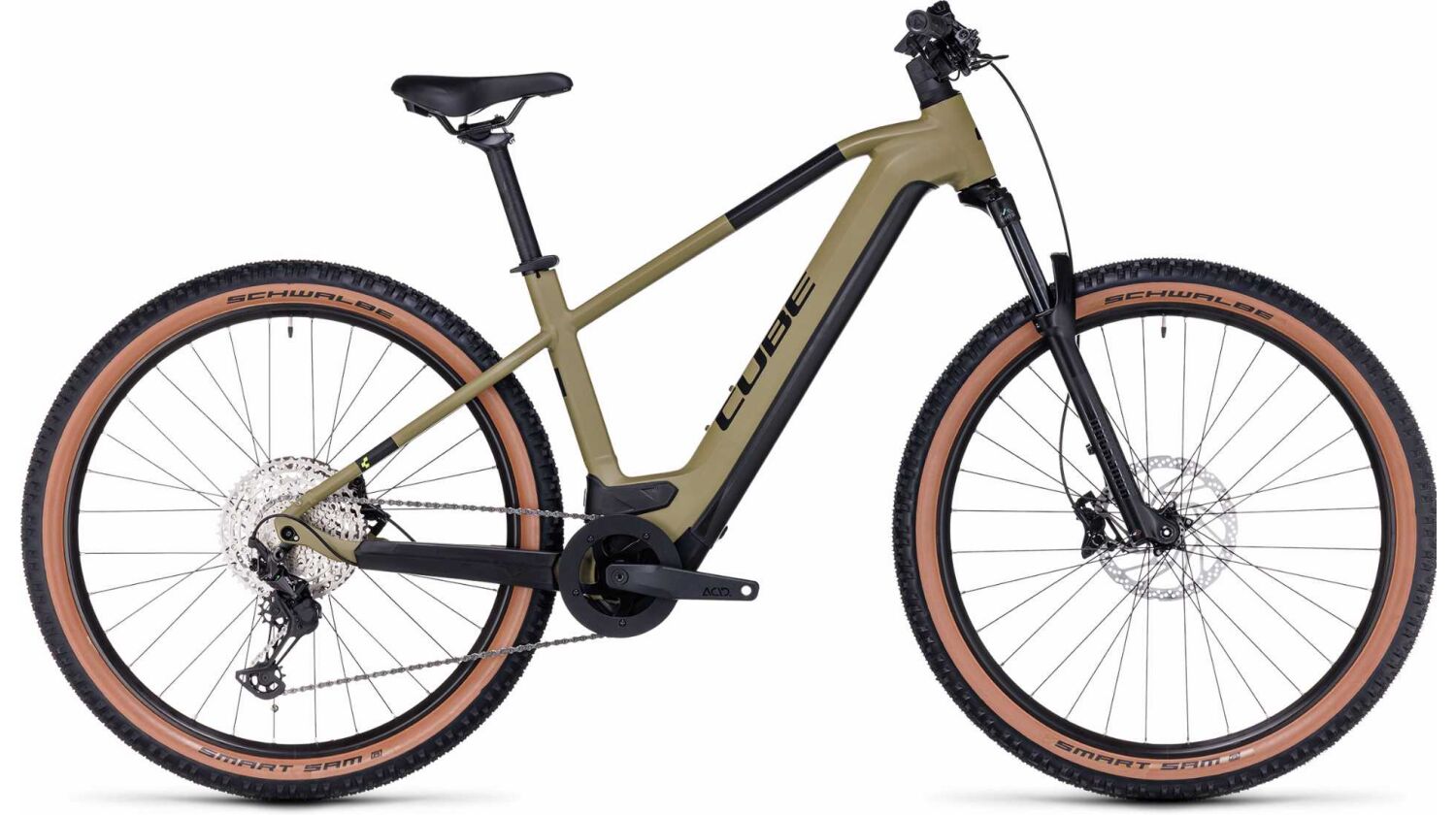 Cube Reaction Hybrid Race 625 Wh E-Bike Diamant olive´n´green