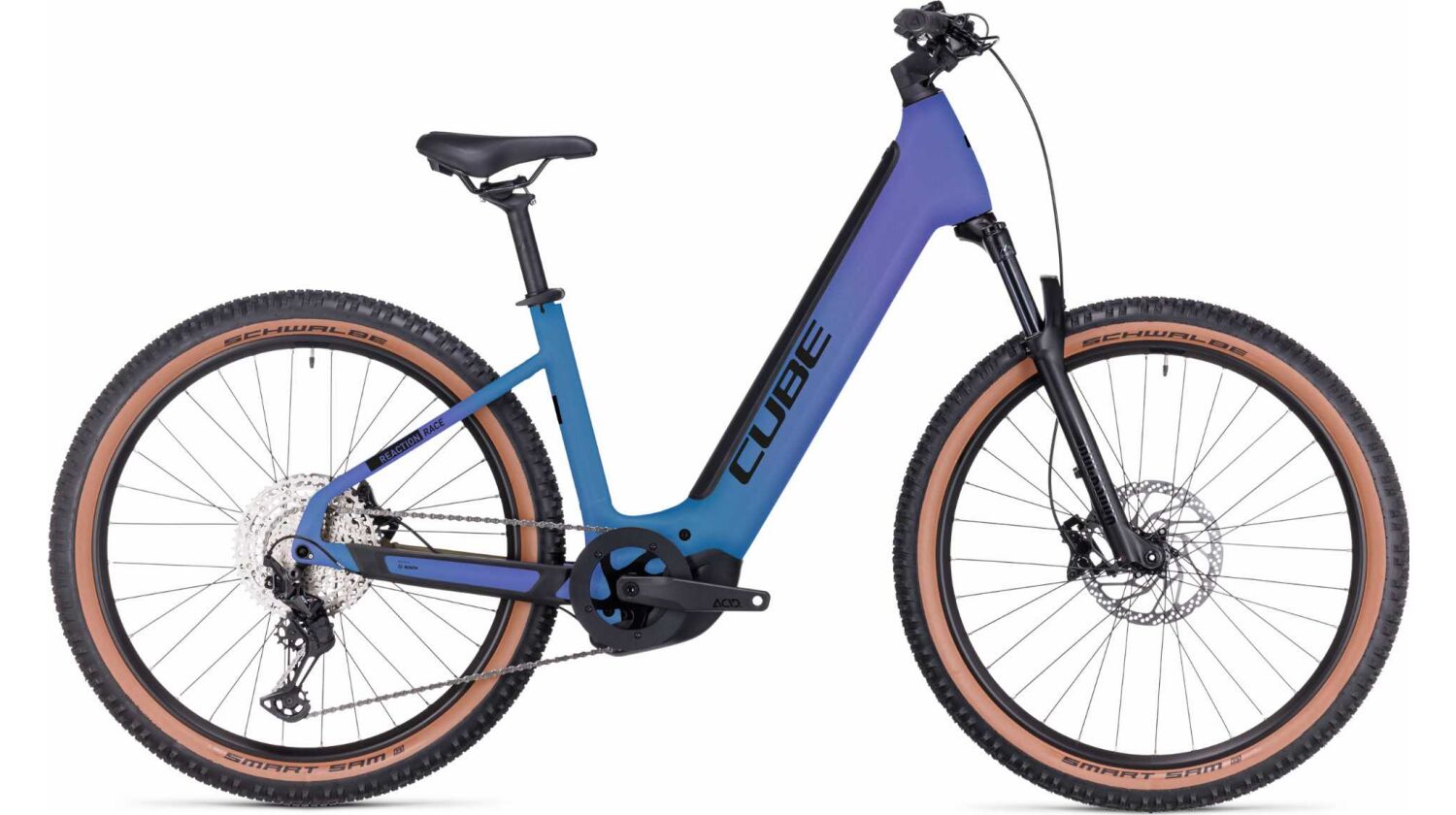 Cube Reaction Hybrid Race 625 Wh E-Bike Easy Entry 27,5" switchblue´n´black