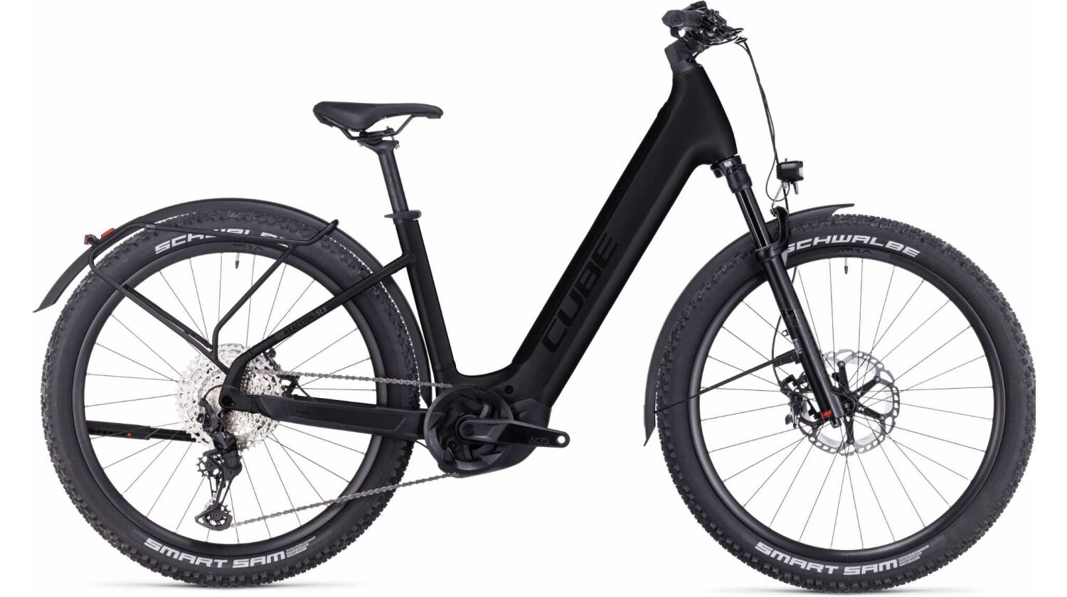 Cube Reaction Hybrid SLX Allroad 750 Wh E-Bike Easy Entry 27,5" black´n´reflex