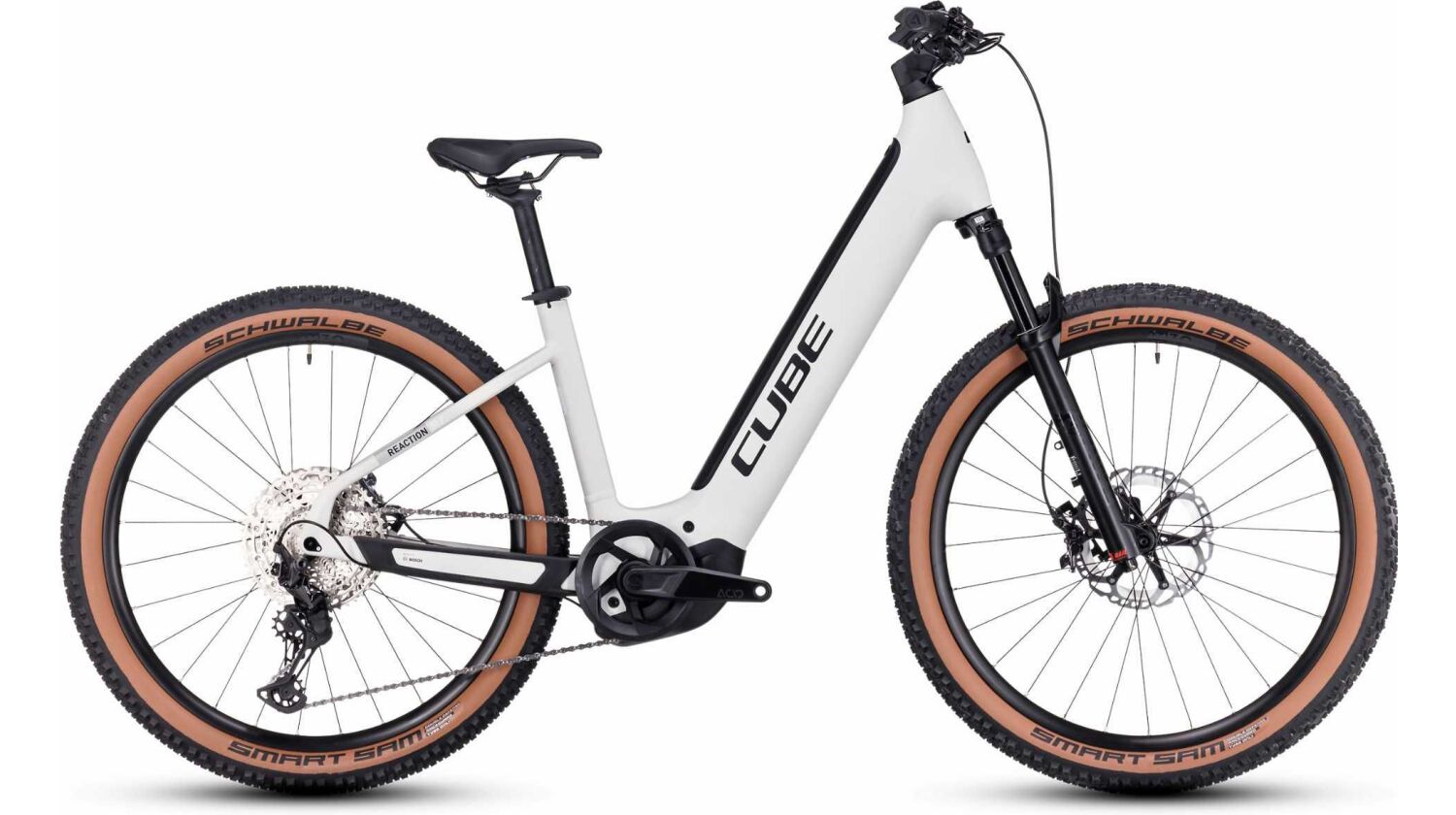 Cube Reaction Hybrid SLT 750 Wh E-Bike Easy Entry 27,5" silver´n´cream