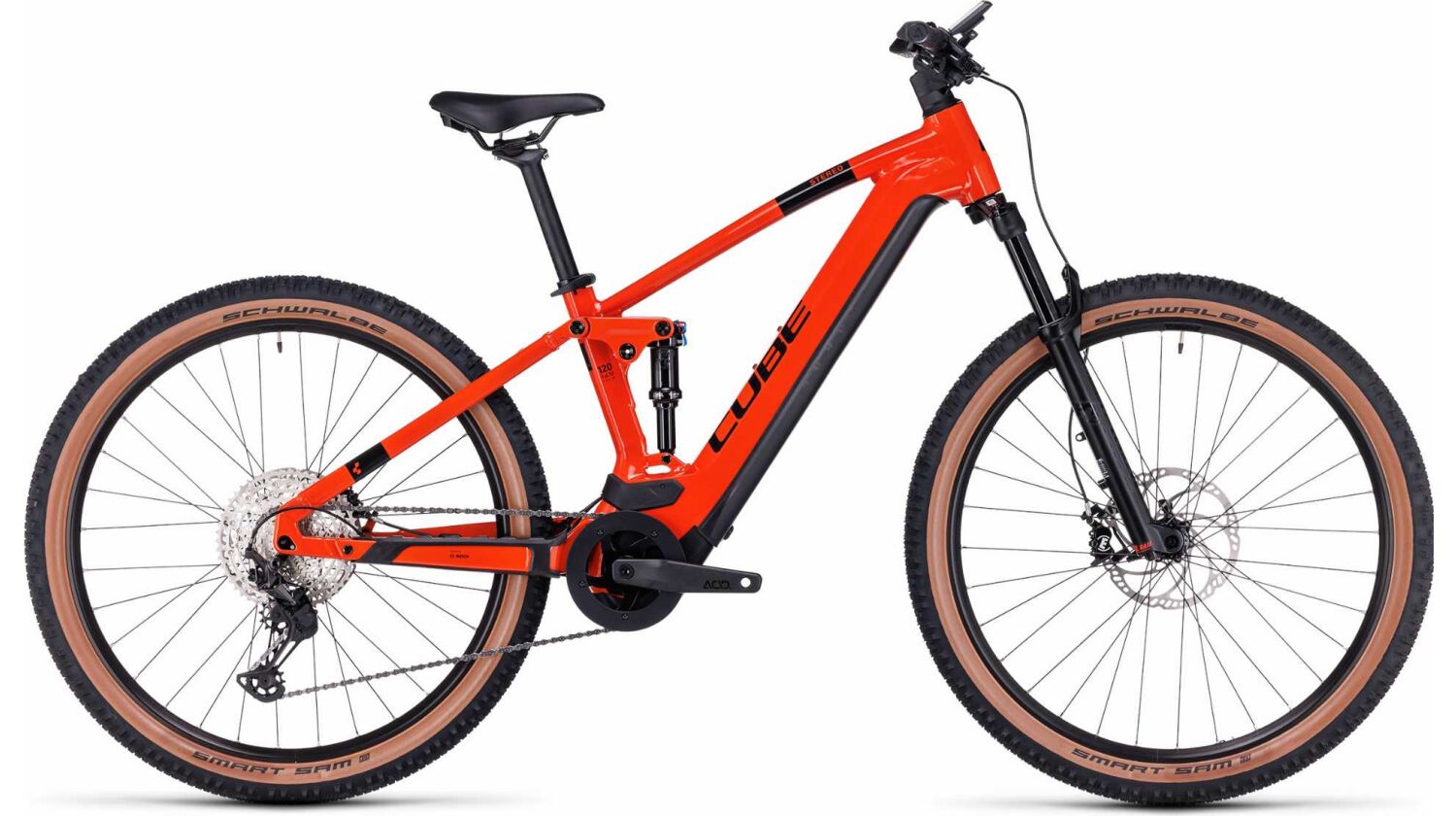 Cube Stereo Hybrid 120 Race 750 Wh E-Bike Fully fireorange´n´black