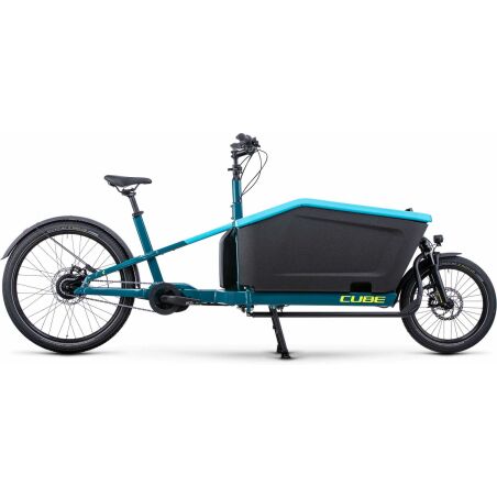 Cube Cargo Dual Hybrid 1000 Wh E-Lastenrad 20&quot;/27,5&quot; blue&acute;n&acute;lime one size