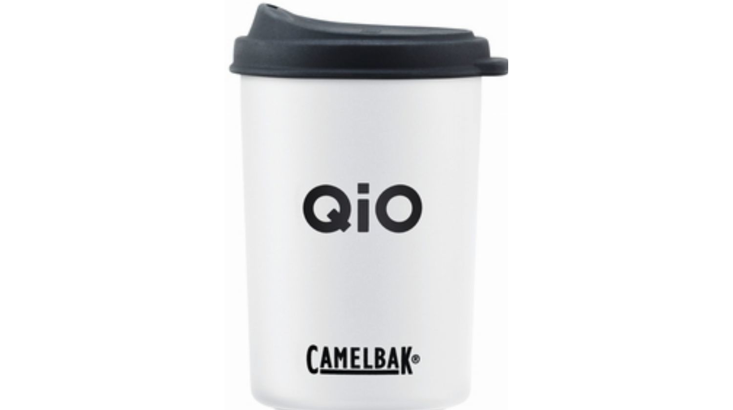 QIO Thermobecher 500 ml Edelstahl mit integriertem Becher by Camelbak white