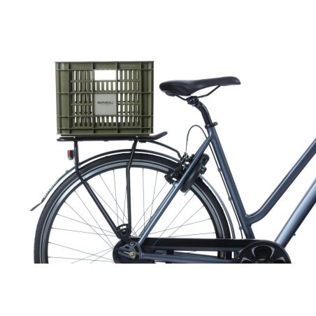 Basil Crate Fahrradkasten moss green