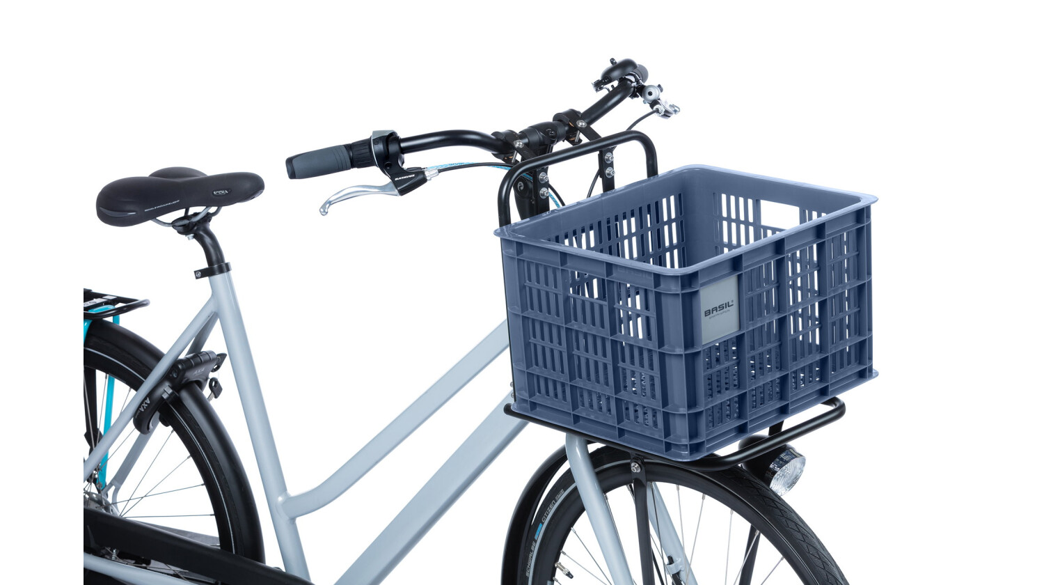 Basil Crate Fahrradkasten bluestone