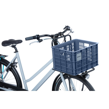 Basil Crate Fahrradkasten bluestone