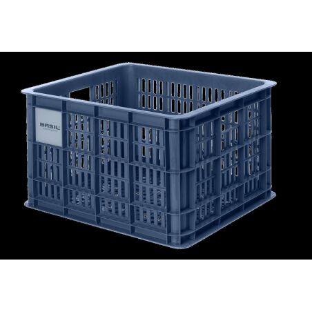 Basil Crate Fahrradkasten bluestone