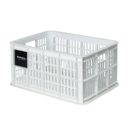 Basil Crate Fahrradkasten weiß