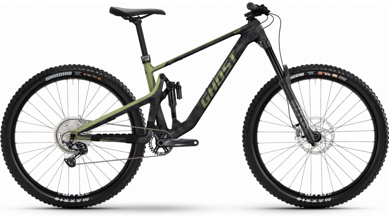 Ghost Riot Trail Pro MTB-Fully 29" carbon / light kaki - matt