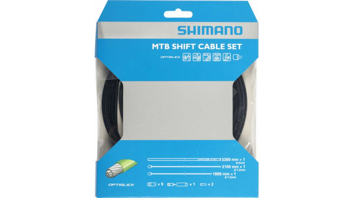 Shimano Schaltzug-Set MTB OPTISLICK schwarz
