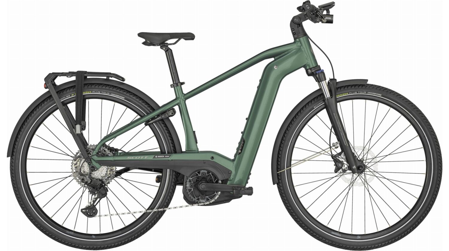 Scott Sub Sport eRIDE 10 Men 750 Wh E-Bike Diamant 28" Malachite Green