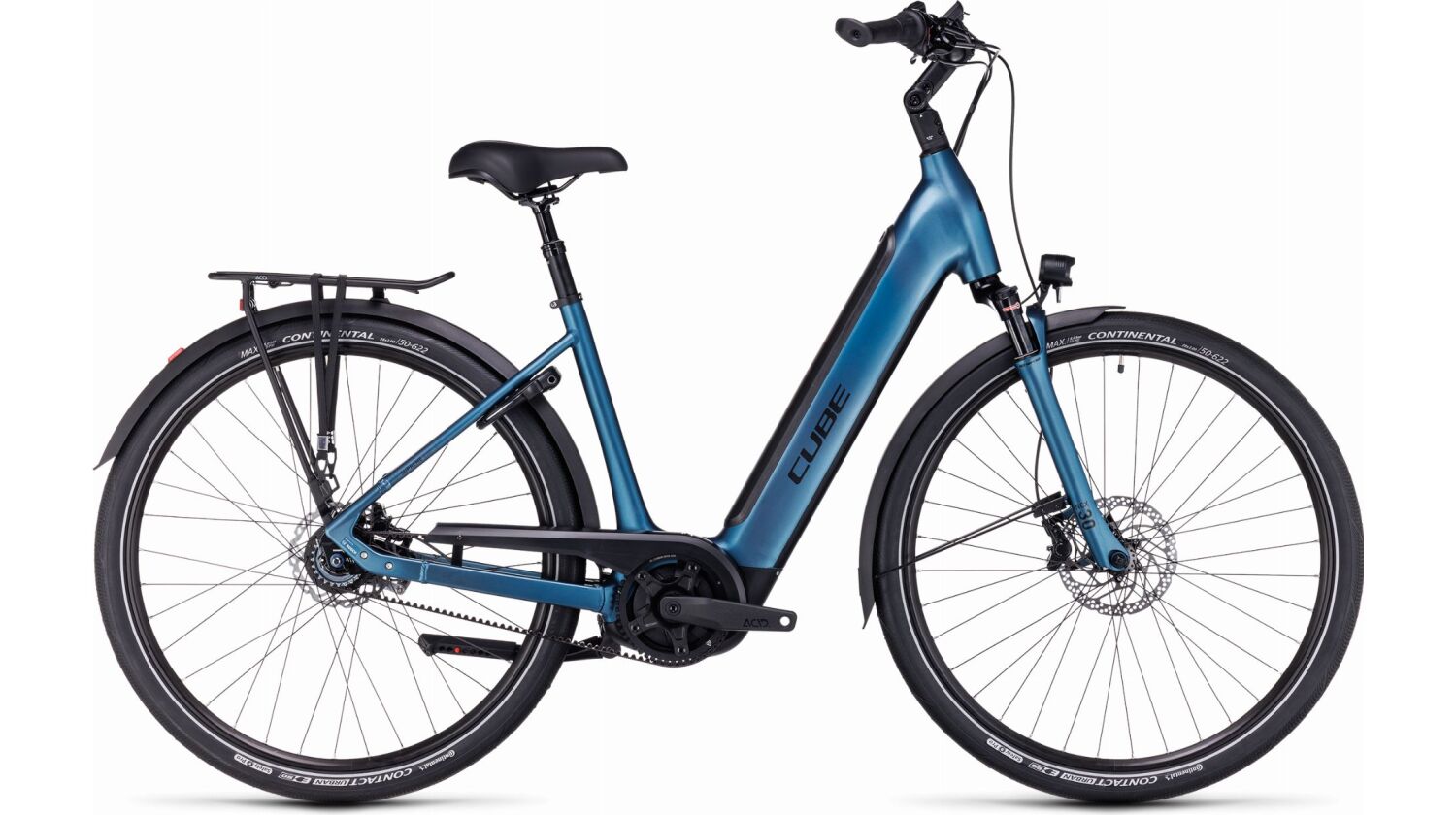 Cube Supreme RT Hybrid EXC 500 Wh E-Bike Easy Entry 28" blue´n´black