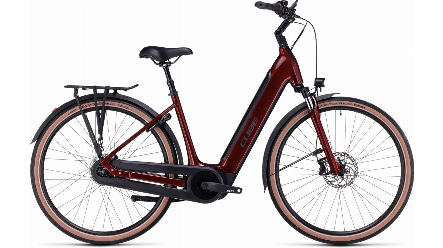 Cube Supreme RT Hybrid Pro 500 Wh E-Bike Easy Entry 28" red´n´black