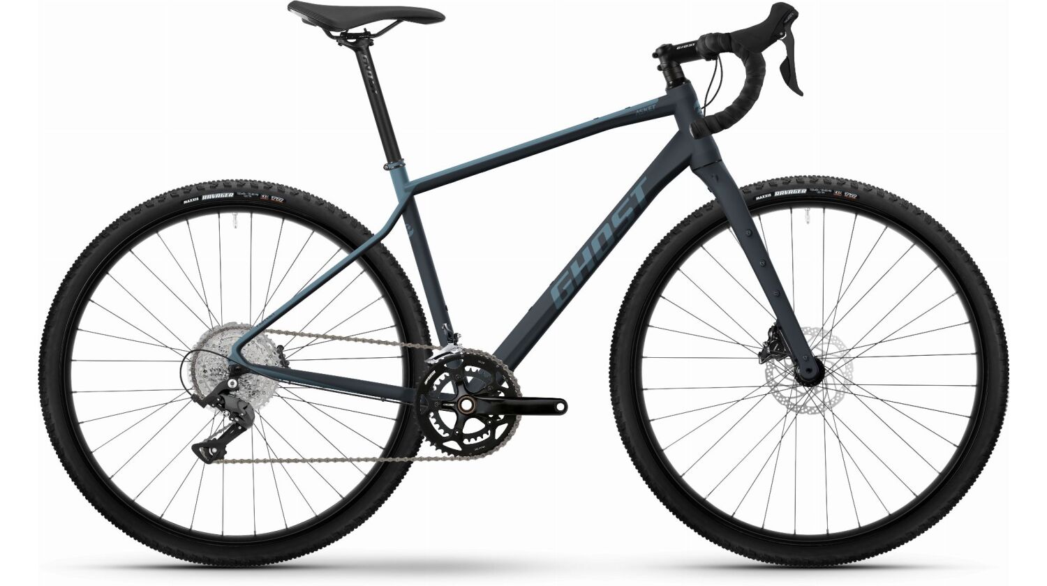 Ghost Asket Gravelbike Diamant 28" dark grey/shark blue matt