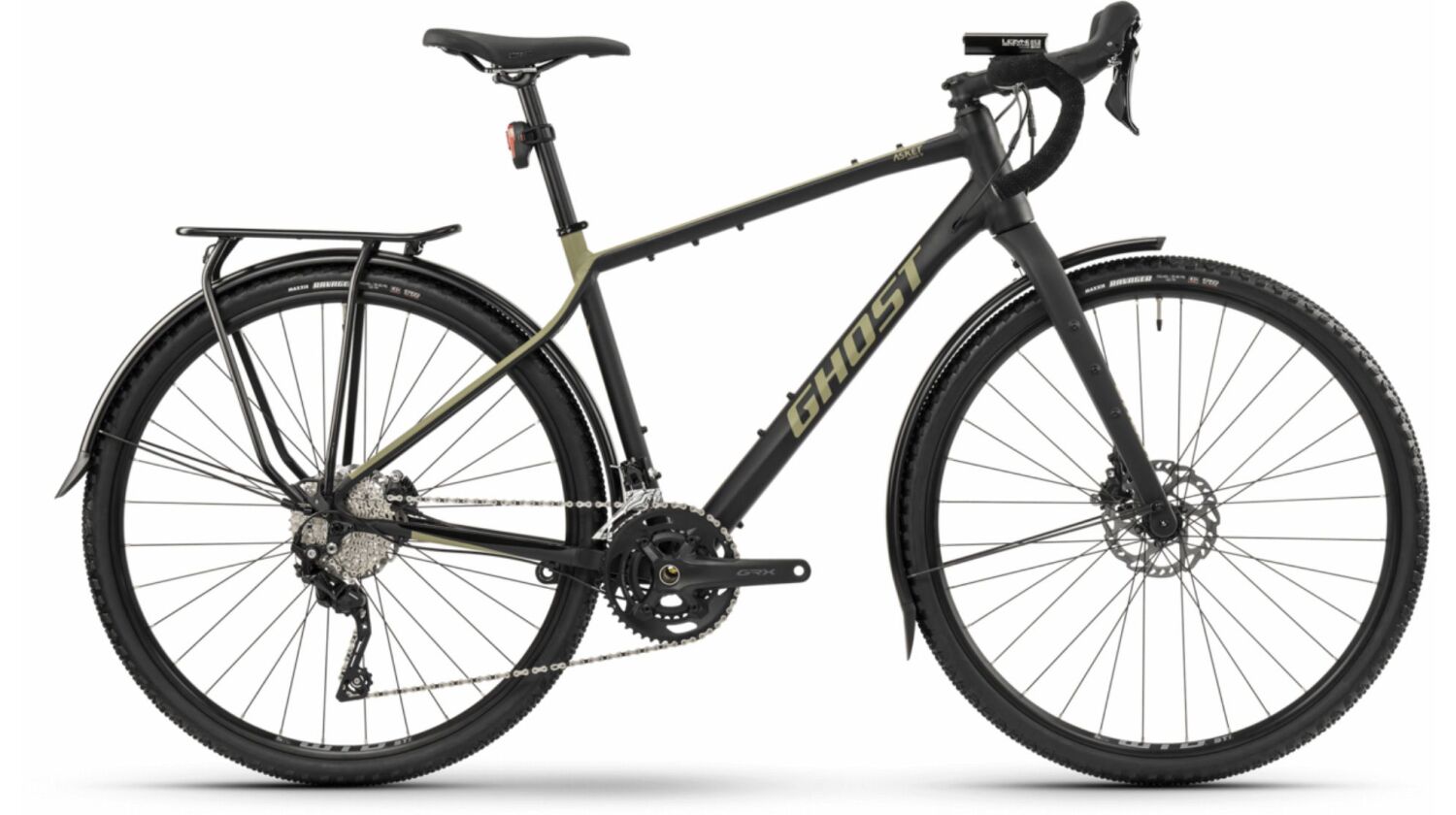 Ghost Asket Essential EQ Gravelbike Diamant 28" black/light kaki matt